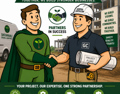 Sustainable Signs works with General Contractor